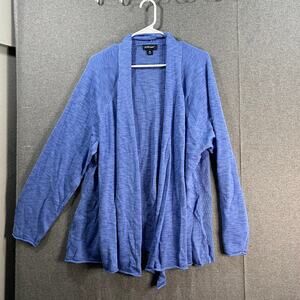 Studio Park x Amy Stran Open Front Cardigan Pertwinkle Size 3X
